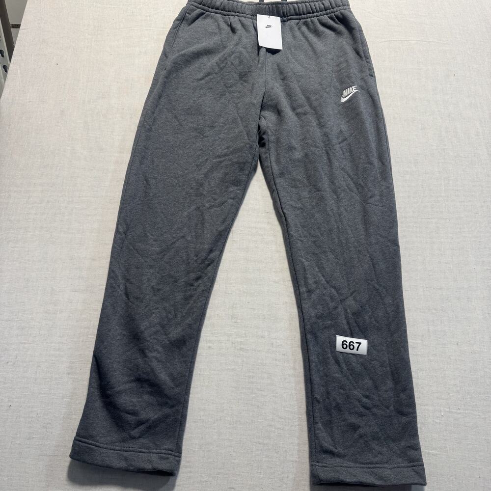 Nike Swoosh Fleece Pant men Sz M‎ Gray Brand New